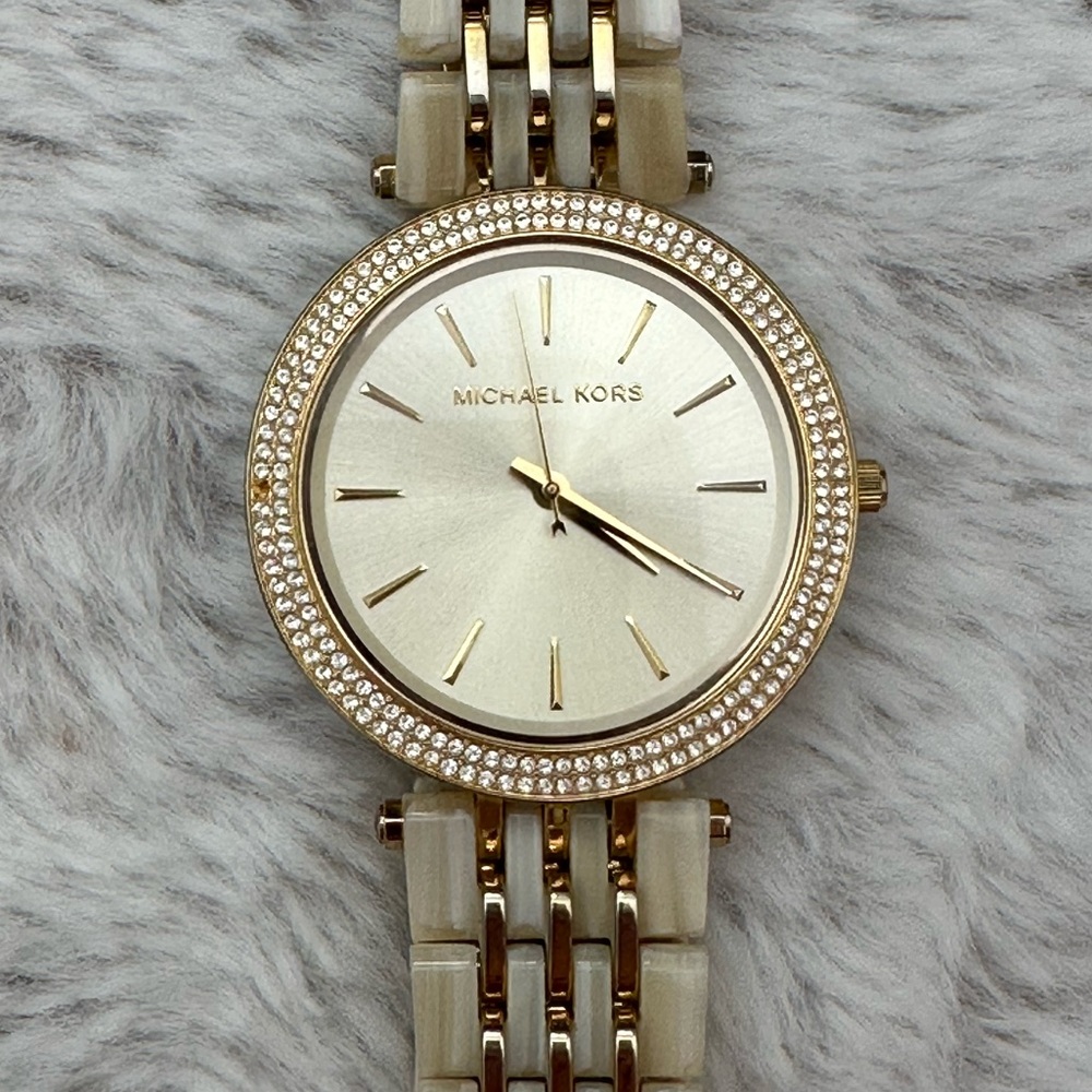 Michael Kors Women’s Gold and Tortoise Watch